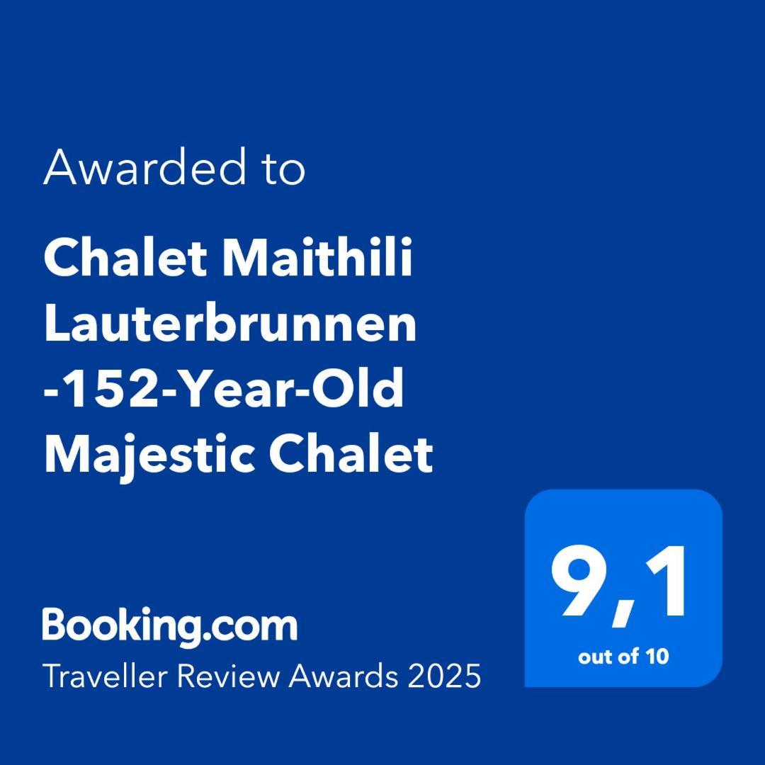 Chalet Maithili Lauterbrunnen -152-Year-Old Majestic Chalet Exterior photo